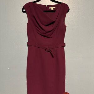 Banana Republic Deep Burgundy Midi Dress